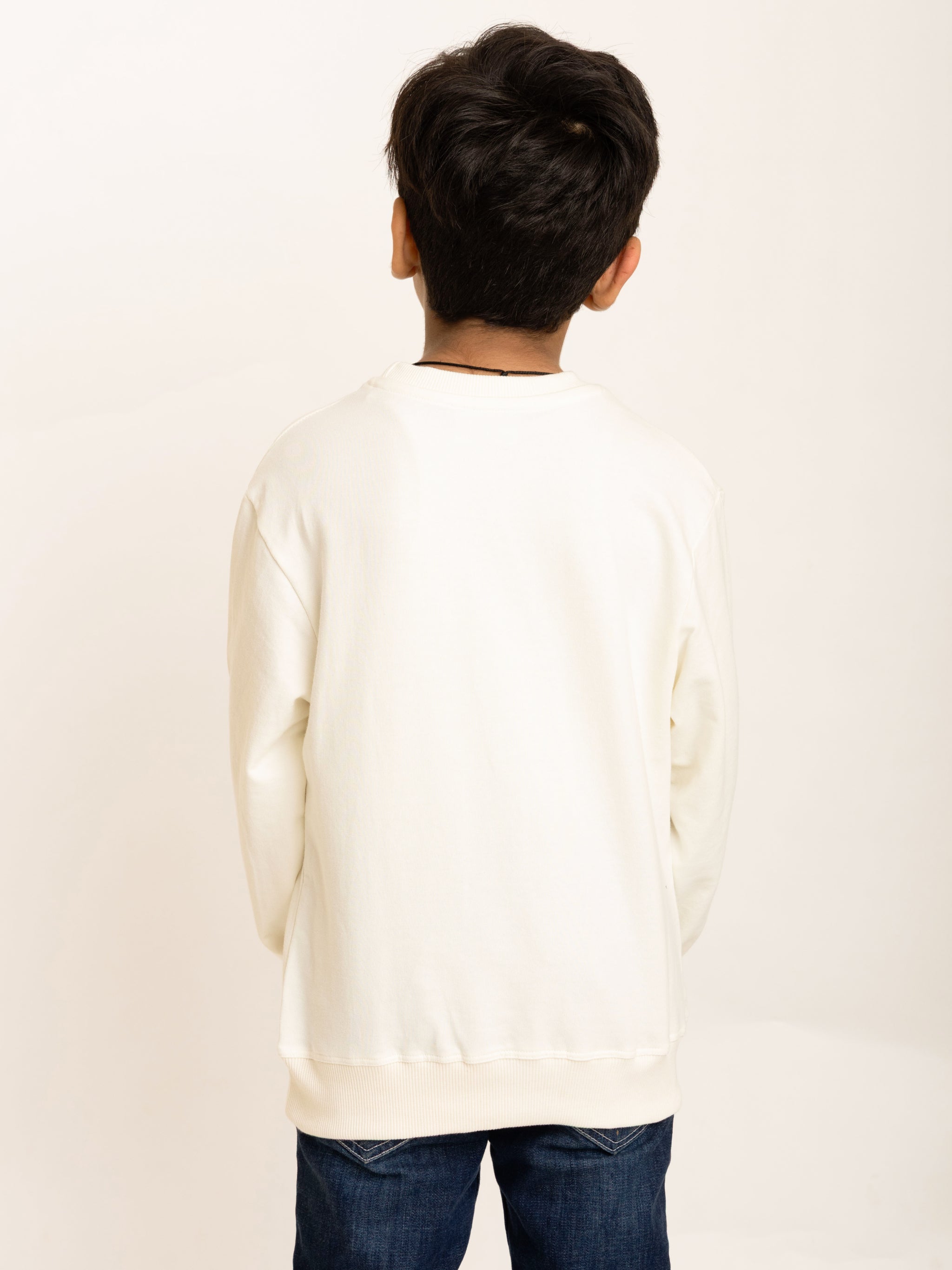Boys Off White Stay Wild Puff Print Sweatshirt