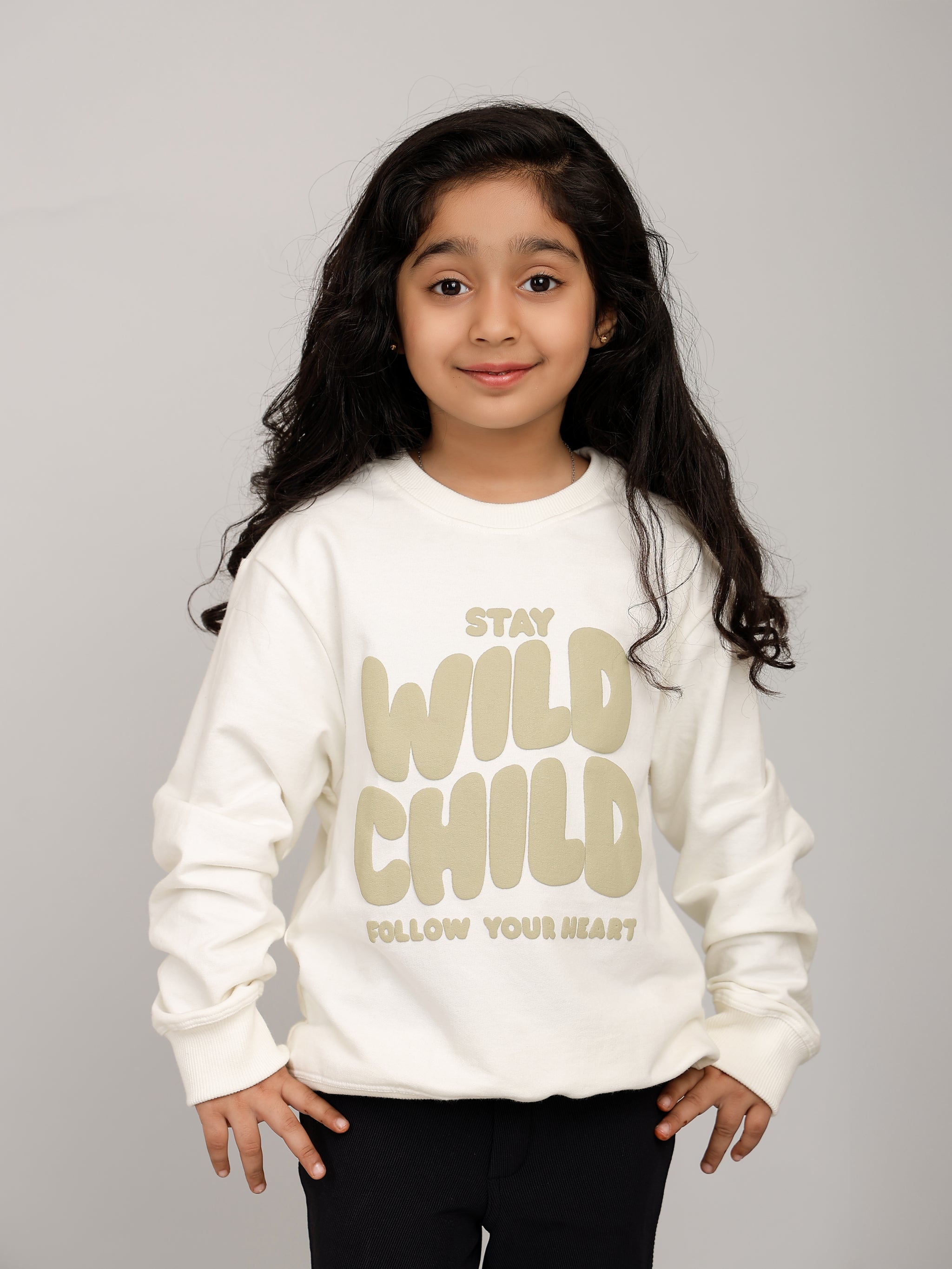 Girls Off-White Stay Wild Puff Print Sweatshirt