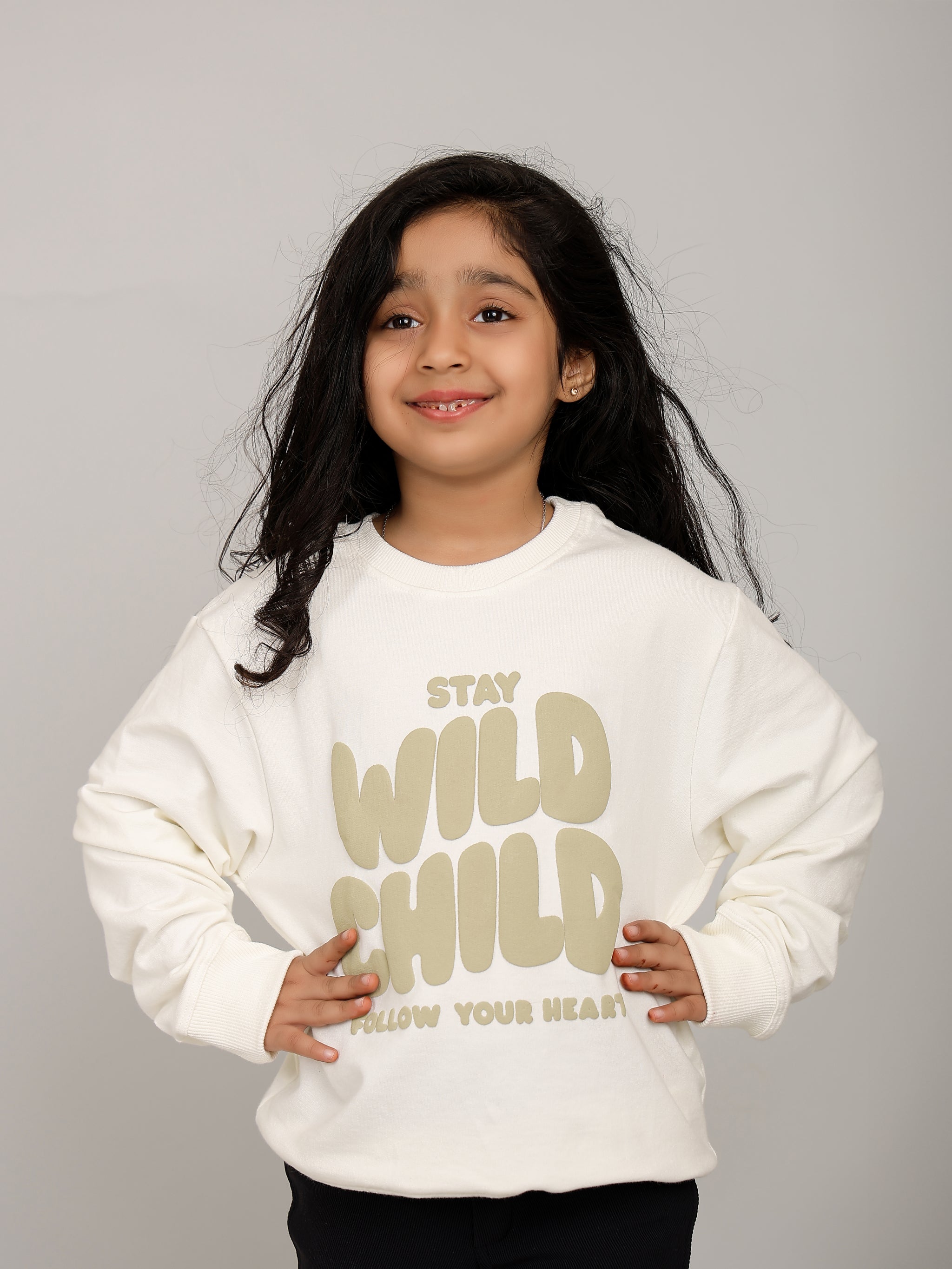 Girls Off-White Stay Wild Puff Print Sweatshirt