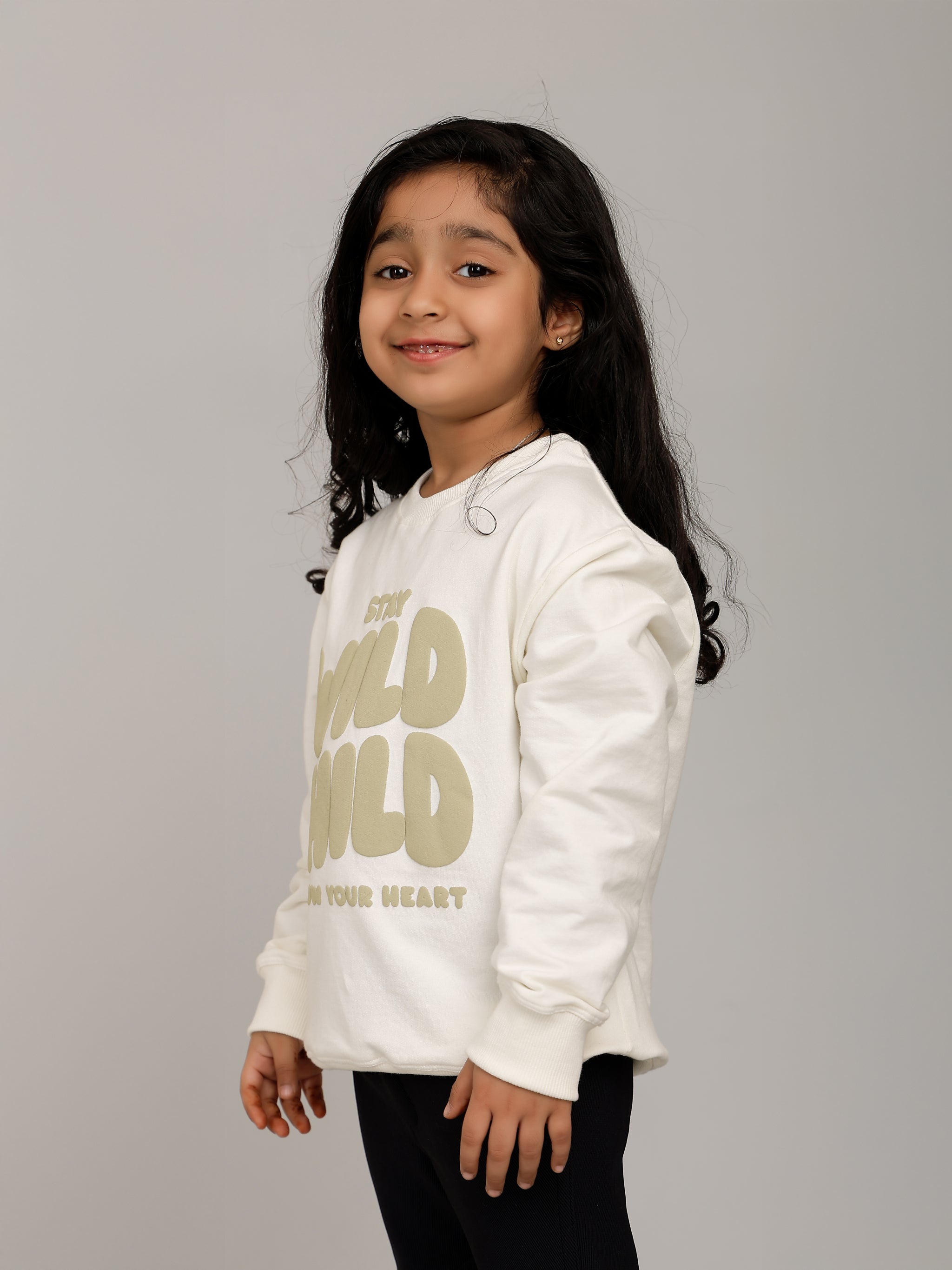 Girls Off-White Stay Wild Puff Print Sweatshirt