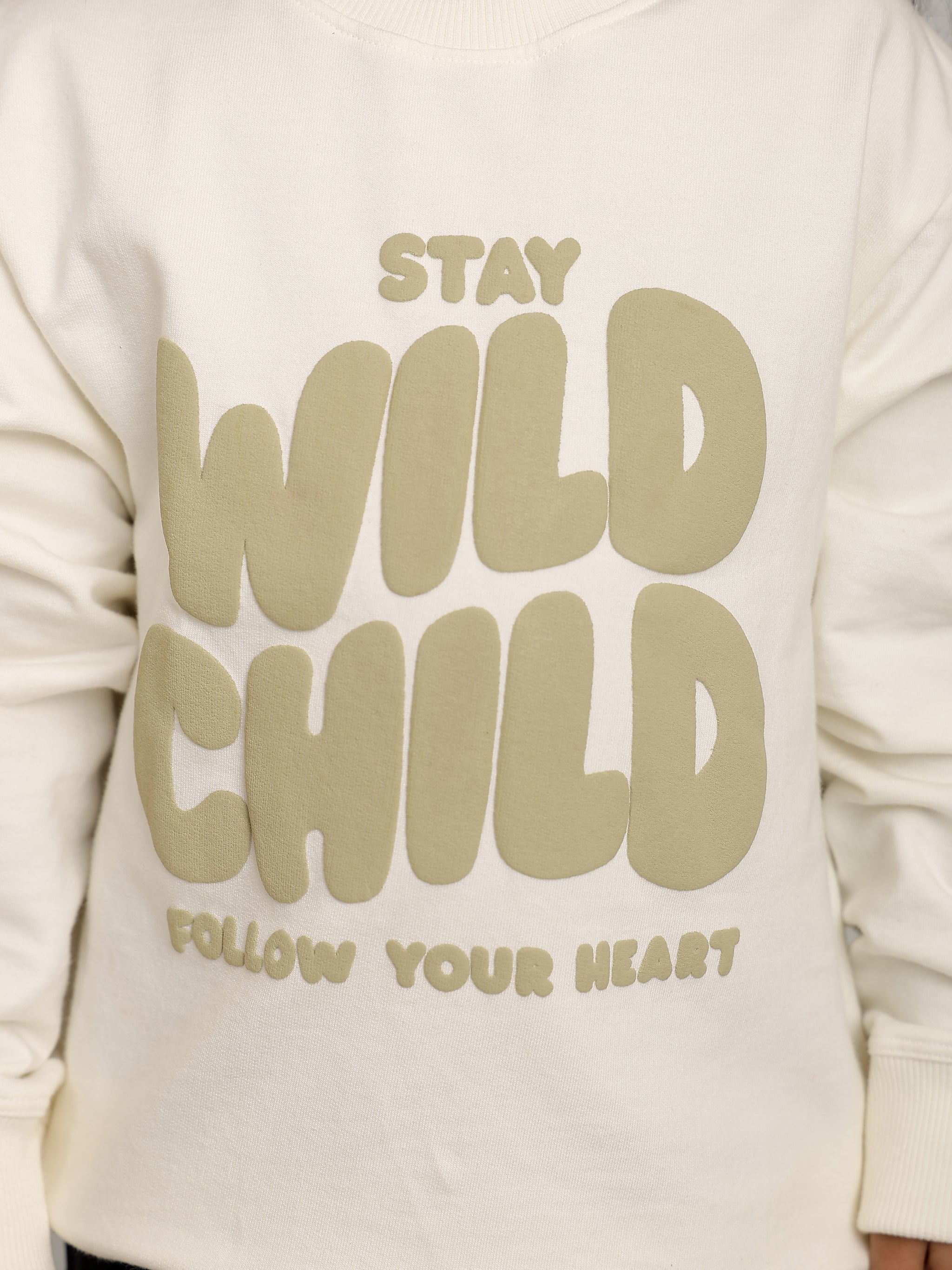 Girls Off-White Stay Wild Puff Print Sweatshirt