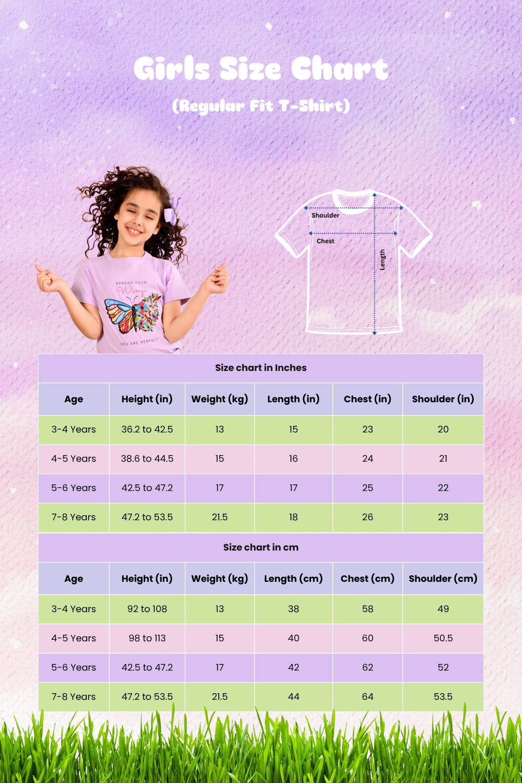 Girls Cute Cute Cute Print Regular Fit T-shirt I Mint