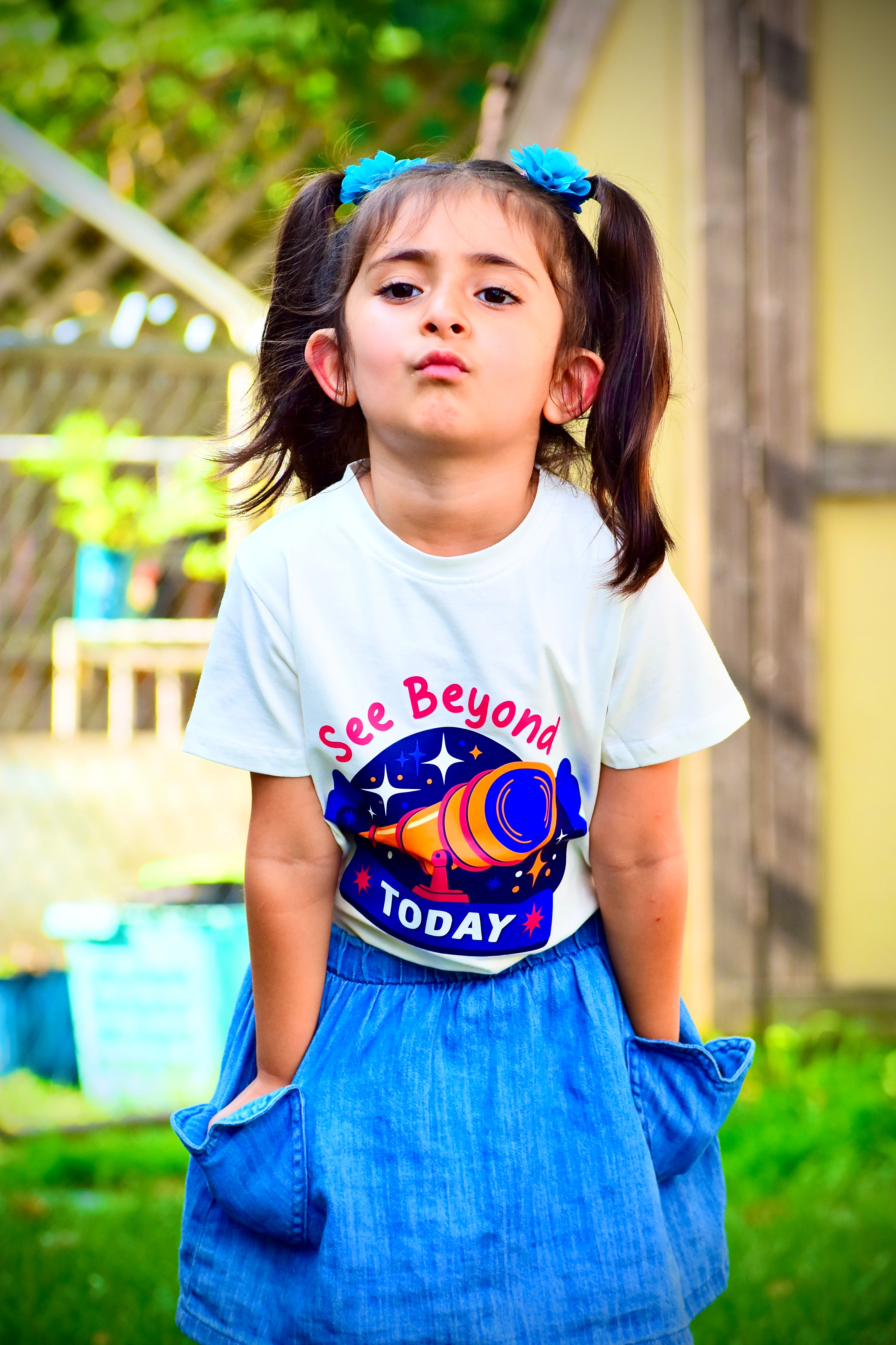 girls cotton tshit 100% cotton lycra