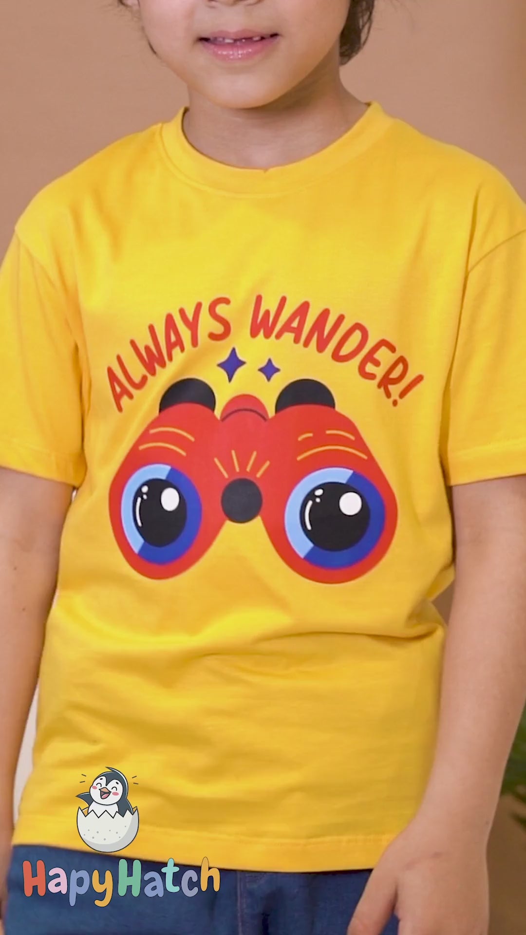 an always wander print t-shirt for your little explorers 